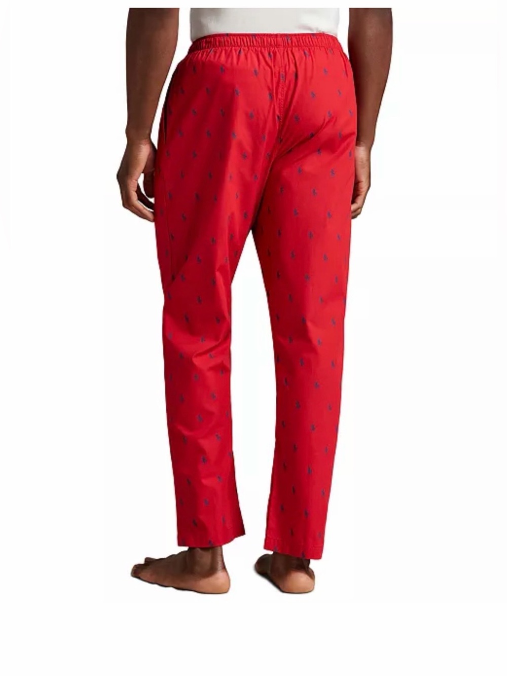 Polo Ralph Lauren Men's Size Large Drawstring Red Blue Pony Pajama Pants - Picture 3 of 8
